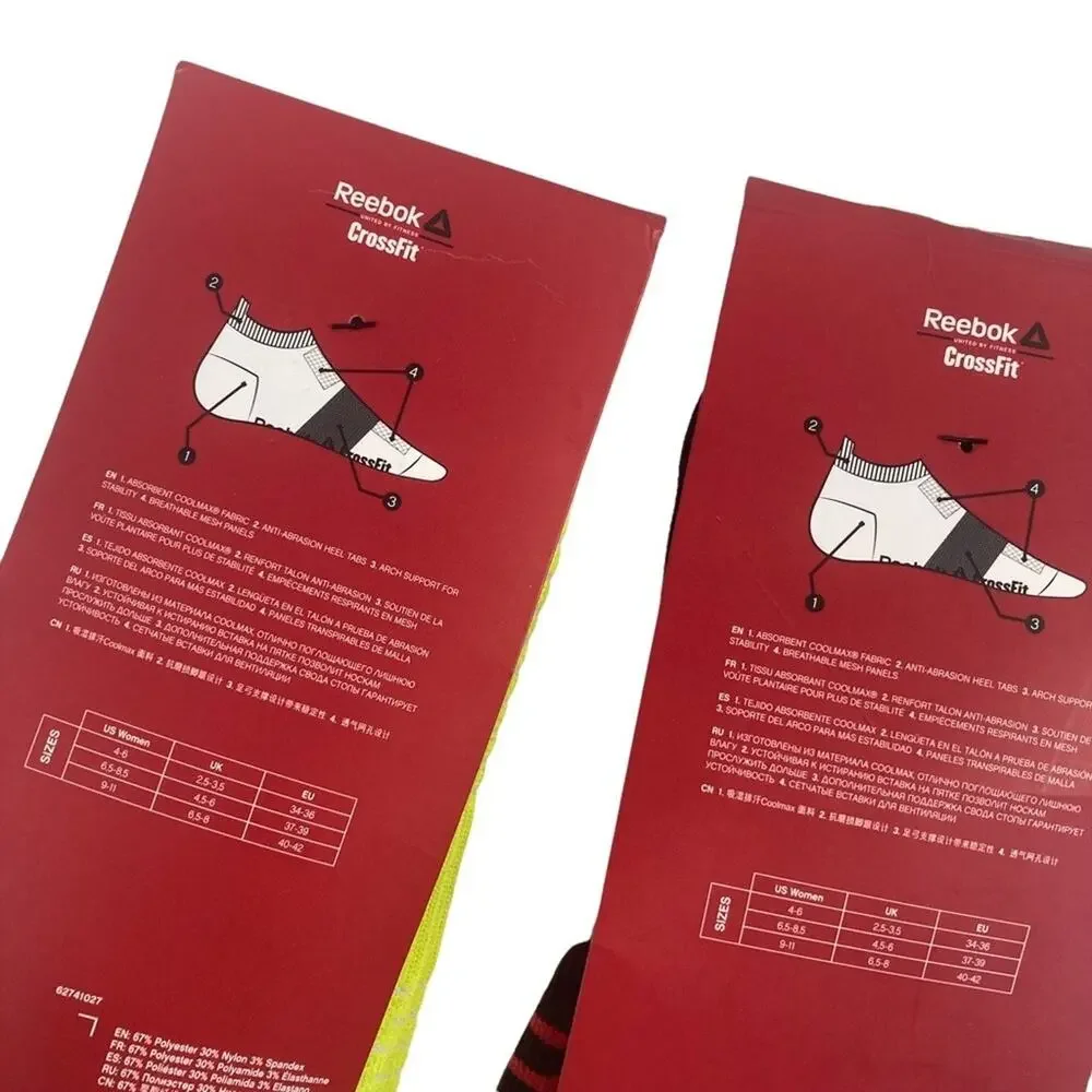 Reebok Women's Crossfit‎ Training Inside Thin Socks Set of 2